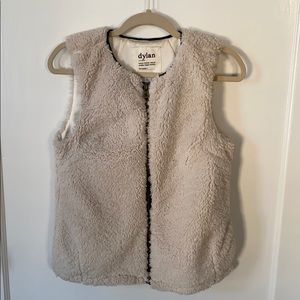 Dylan Faux Fur vest with black detail